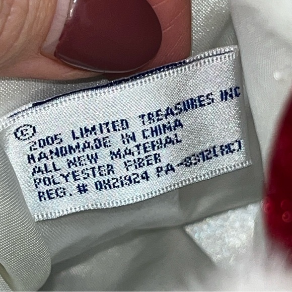 THOMAS KINKADE Silent Night Christmas Stocking Gold Embroidery 15" Satin Lining - Picture 4 of 13